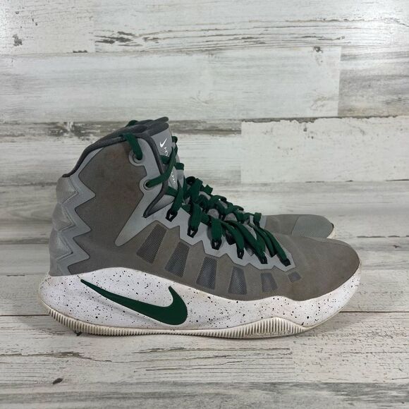 Nike Mens Zoom‎ Hyperdunk TB Sneaker Basketball Athletic Shoes Gray Size 10.5 - Picture 1 of 8